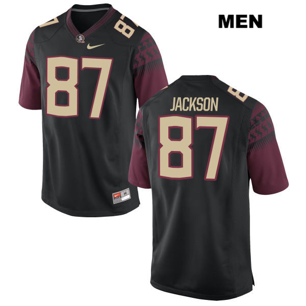 Men's NCAA Nike Florida State Seminoles #87 Jared Jackson College Black Stitched Authentic Football Jersey XOY6669HB